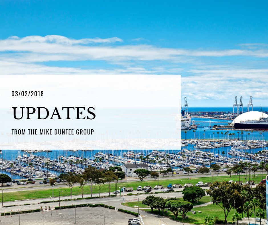 03/02/2018 - Updates from the Mike Dunfee Group